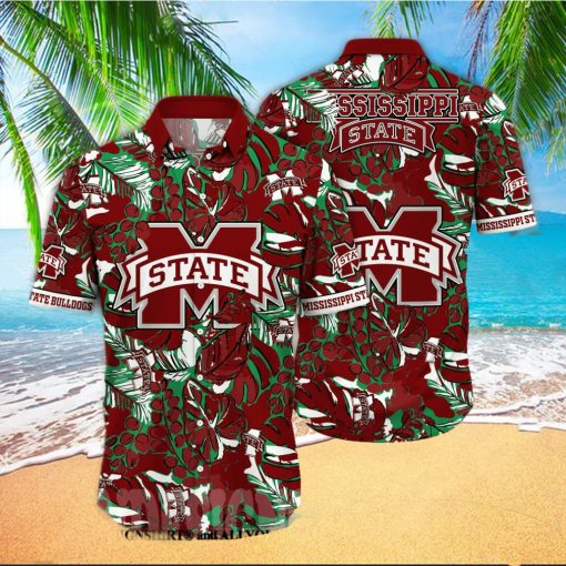 Mississippi State Bulldogs NCAA Flower Full Print Classic Hawaiian Shirt