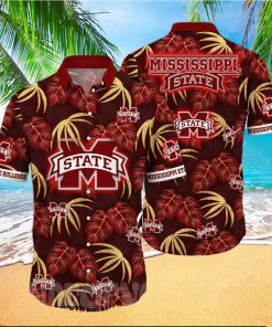 Mississippi State Bulldogs NCAA Flower Full Printing 3D Hawaiian Shirt