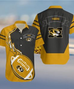 Missouri Tigers 3D Hawaiian Shirt Flame Ball NCAA Men And Women Gift For Fans