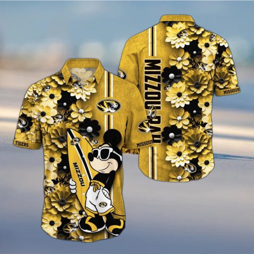 Missouri Tigers Aloha Mick Pattern Hawaiian Shirt For Fans