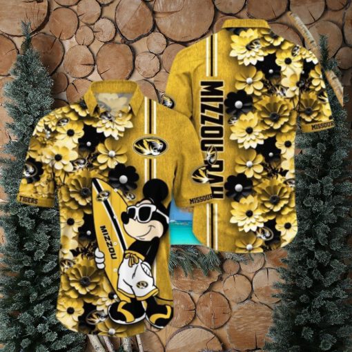 Missouri Tigers Hawaiian Shirt Mickey Love Surfing Trending Summer Gift