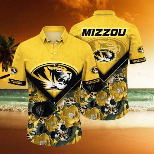 Missouri Tigers NCAA Hawaiian Shirt Custom Sun Rays Aloha Shirt