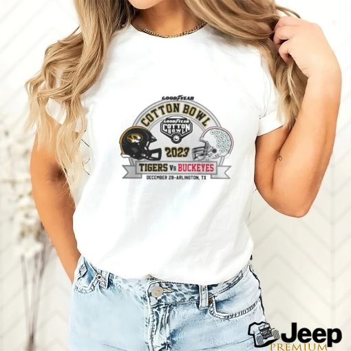 Missouri Tigers Vs Ohio State Buckeyes 2023 Goodyear Cotton Bowl football shirt