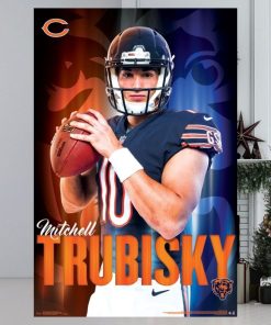 Mitch Trubisky Arrival Chicago Bears Nfl Football Poster