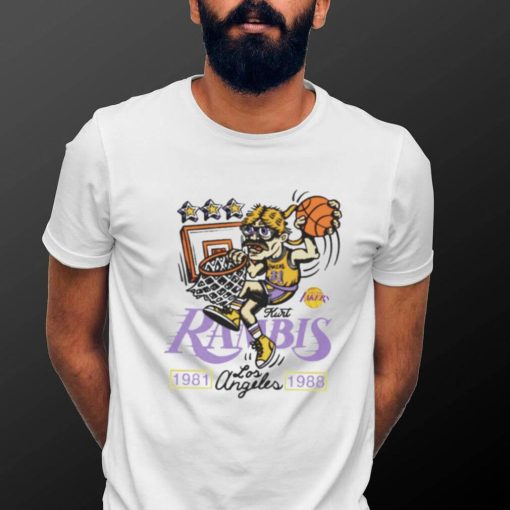 Mitchell And Ness Kurt Rambis Gray Los Angeles Lakers Name And Number T shirt