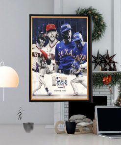 MLB 2023 World Series Is Set Arizona Vs Texas Poster Canvas