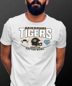 Mizzou Tigers Cotton Bowl Football Helmet Gold T Shirt