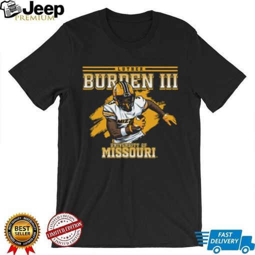 Mizzou Tigers NIL Football Luther Burden III Black T Shirt