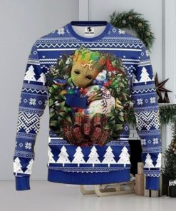 Mlb Atlanta Braves Groot Hug Ugly Christmas Sweater