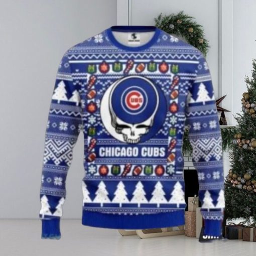 Mlb Chicago Cubs Grateful Dead Christmas Ugly Christmas Sweater