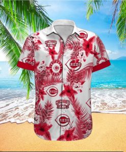 Mlb Cincinnati Reds Hawaiian Shirt Colorful Tropical Forest Beach Lovers Gift