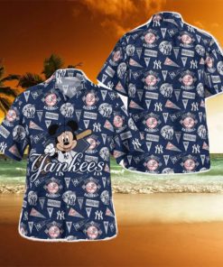 Mlb New York Yankees Mickey Tropical Hawaiian Shirt