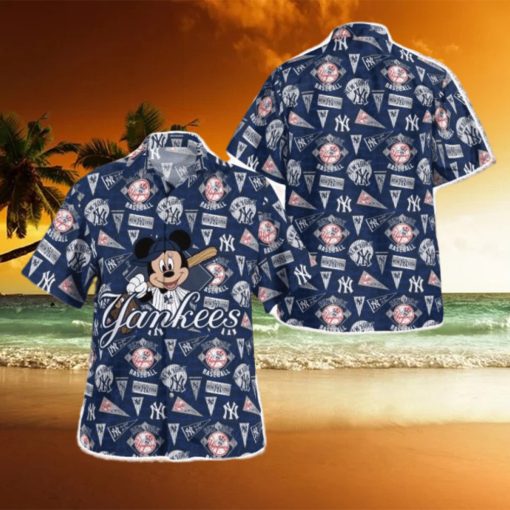 Mlb New York Yankees Mickey Tropical Hawaiian Shirt