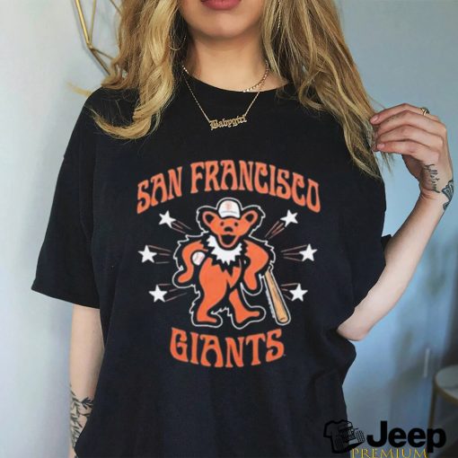 Mlb X Grateful Dead X Giants Bear T Shirt