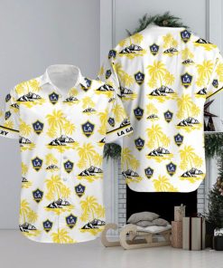 Mls La Galaxy Coconut Island Hawaiian Shirt