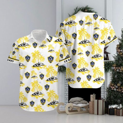 Mls La Galaxy Coconut Island Hawaiian Shirt