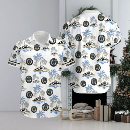 Mls Philadelphia Union Coconut Tree Hawaiian Shirt