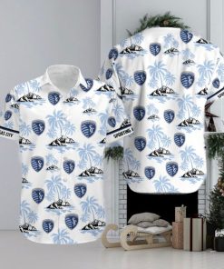 Mls Sporting Kansas City Coconut Tree Hawaiian Shirt