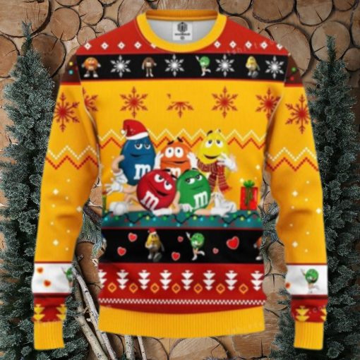 Mm Chocolate Yellow Ugly Sweater Christmas Party