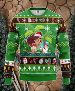 Moana Green Amazing Gift Ugly Christmas 3D Sweater Christmas Gift For Men And Women