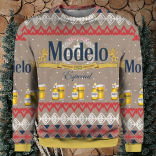 Modelo Especial Beer 3D Print Ugly Christmas Sweater, Hoodie