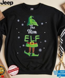 Mom Elf Family Matching Christmas Pajamas Pjs Xmas Women Shirt