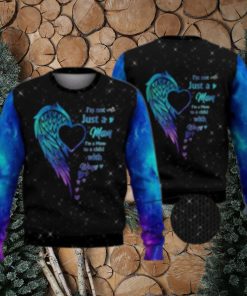 Mom To A Child With Wings 3D Full Print Ugly Sweater Christmas Gift Sweater