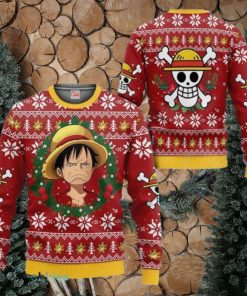 Monkey D. Luffy Ugly Christmas Sweater 3D Xmas Gift For Men And Women