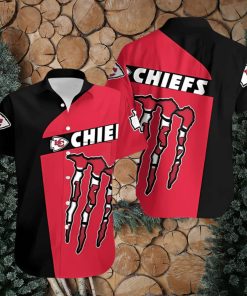 Monster Energy Kansas City Chiefs Hawaiian Shirt