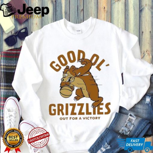 Montana Good Ol Grizzlies Vintage Basketball Out For A Victory Shirt