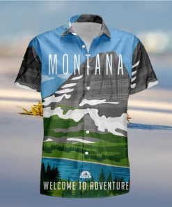 Montana Retro Style Travel Summer 3D Hawaiian Shirt Gift For Men And Women Fans