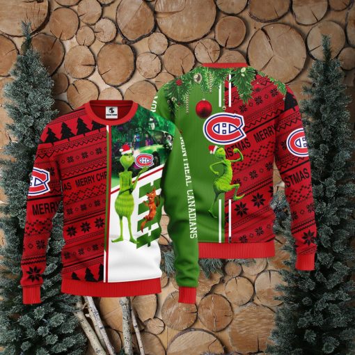 Montreal Canadians Grinch & Scooby doo Christmas Ugly Sweater