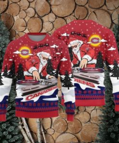 Montreal Canadiens Christmas Funny DJ Santa New Style Knitted Sweater
