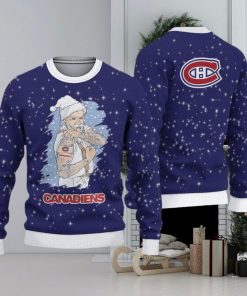 Montreal Canadiens Christmas Santa Claus Tattoo Ugly Sweater For Men Women