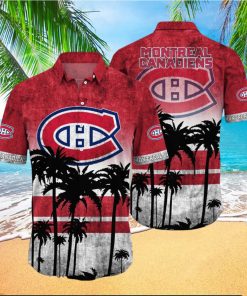 Montreal Canadiens NHL Logo Coconut Tropical Hawaiian Shirt Beach Gift For Fans