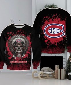 Montreal Canadiens Skull Yarn Halloween Ugly Sweater For Men And Women Gift Christmas