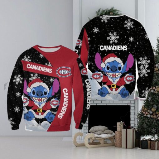 Montreal Canadiens Xmas Stitch Ugly Sweater For Fans AOP Gift Christmas