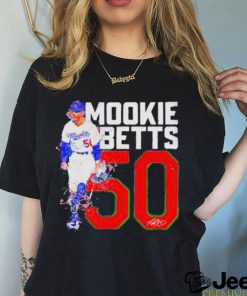 Mookie Betts 50 Signature Shirt