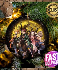 Moon Demon Slayer Background Moonlight 2023 Holiday Gifts Christmas Ornament