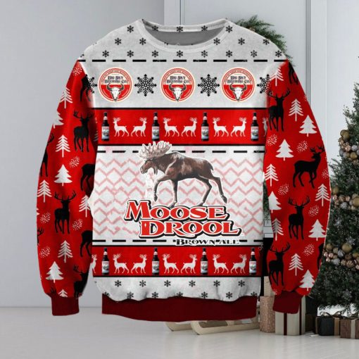 Moose Drool 3D Ugly Christmas Sweater Christmas Gift