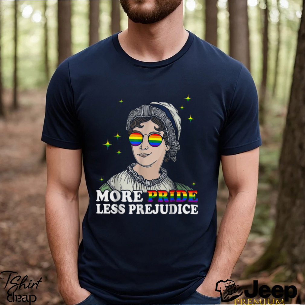 More Pride Less Prejudice LGBT Gay Pride Demon Month T Shirt - teejeep