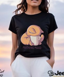 Morning mood cute cat with cup shirt