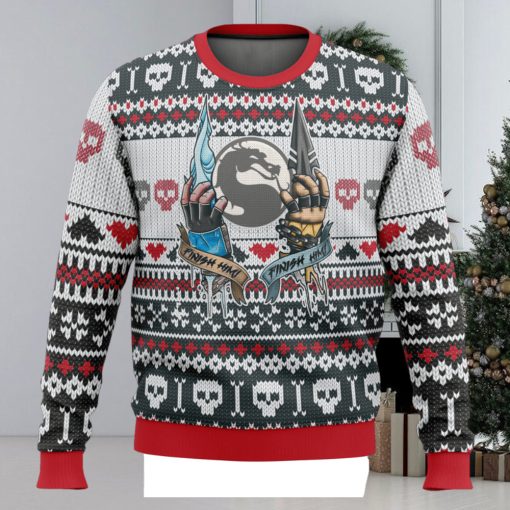 Mortal Kombat Finish Him Ugly Christmas Sweater