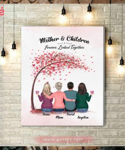 Mother And Children Forever Linked Together Canvas