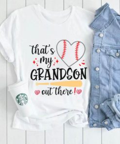 Mothers Day T shirt, Baseball Grandma That’s My Grandson Out There T shirt