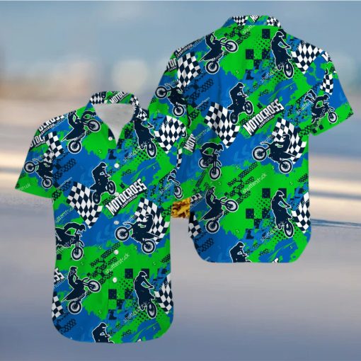 Motocross Hawaiian Unisex Aloha Shirts