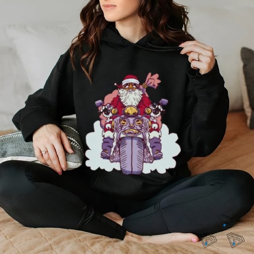 Motorcycle Santa T Shirt