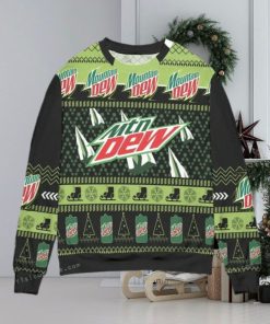 Mountain Dew Pine Tree Snowflake Christmas Ugly Sweater Party