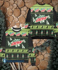 Mountain Dew Pine Tree Snowflake Pattern Ugly Christmas Sweater Christmas Gift For Men And Women