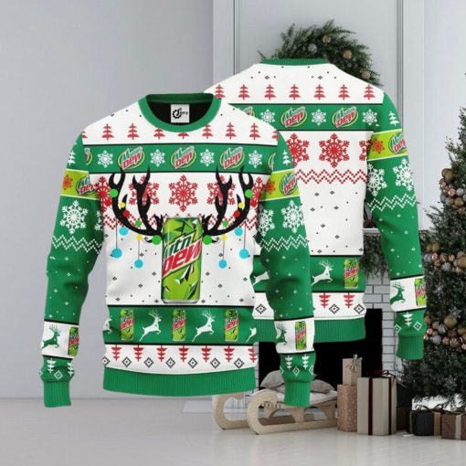 Mountain Dew Reindeer Ugly Christmas Sweater